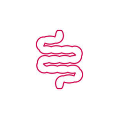 Medical, intestines colored icon. Element of medicine illustration. Signs and symbols icon can be used for web, logo, mobile app, UI, UX
