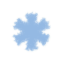 Simple Grunge Snowflake