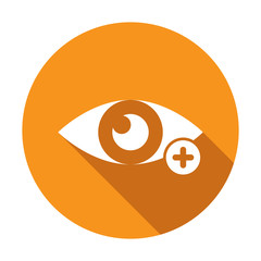 View icon with add sign. View icon and new, plus, positive symbol. Vector illustration