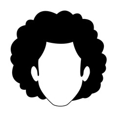 Disco man face in black and white