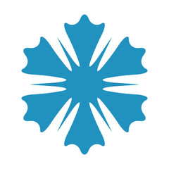 Simple Isolated Snowflake