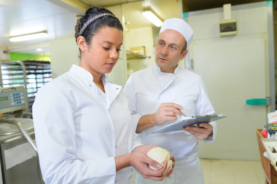 portrait of student in pastry training course