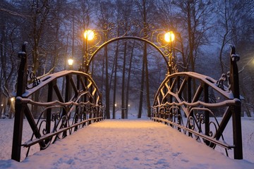 Polska, Gdańsk - zimowy Park Oruński © Iwona