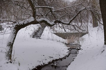 Polska, Gdańsk - zimowy Park Oruński © Iwona