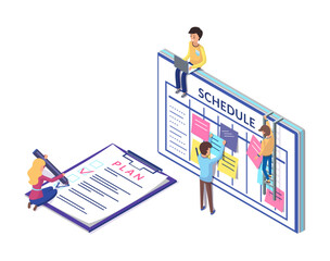 Schedule Planning on Clipboard, Business  Strategy