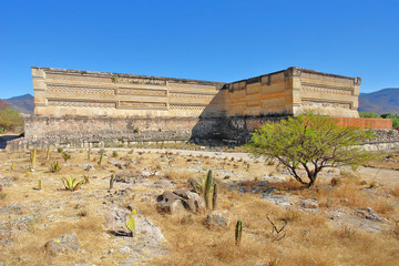 Palace at Mitla  in the state of Oaxaca in Mexico
