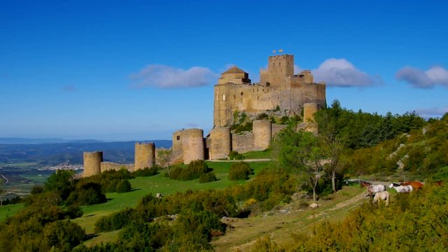 Castillo de Loarre in Aragonien, Spanien