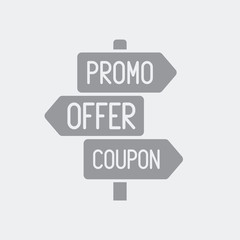 Promo, offer and coupon signboard