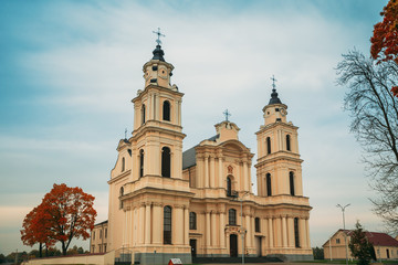 Fototapeta na wymiar Budslau, Myadzyel Raion, Minsk Region, Belarus, Church Of Assumption Of Blessed Virgin Mary