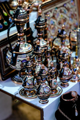 Streetside shops in Mostrar - intricate oriental lamps in all sizes!