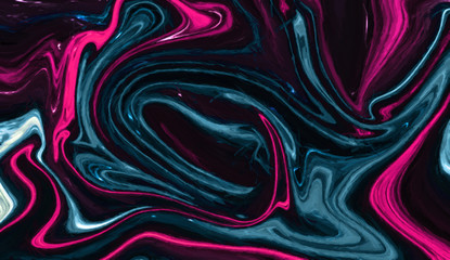 Acrylic Oil artistic colorful liquid wave pattern. Digital psychedelic art background.