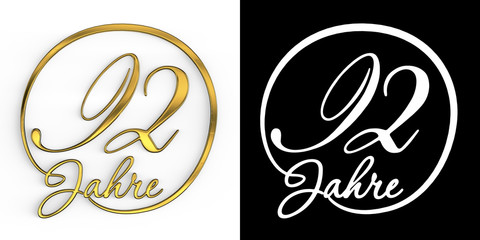 German Golden number ninety-two years