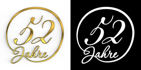 German Golden number fifty-two years