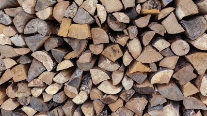 Chopped firewood