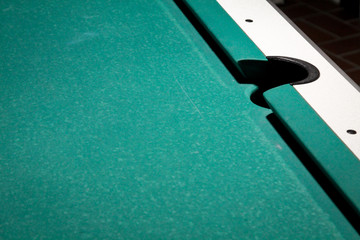 Detail eines Billard Tisch