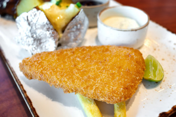 Deep fried fillet fish menu.