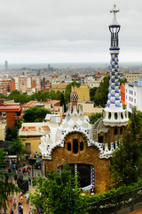 Fototapeta na wymiar Park Guell w barcelonie
