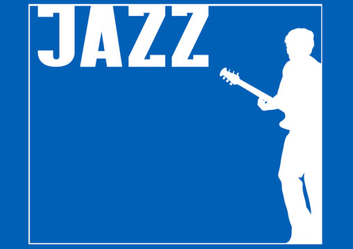 Guitar rock band on a white background