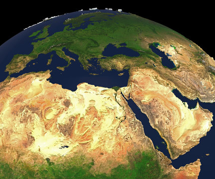 View of the Middle East from Space