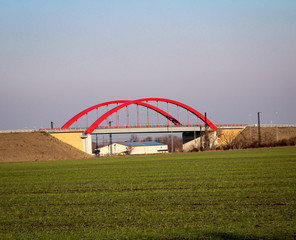 Brücke der B6n bei Köthen Sachsen Anhalt