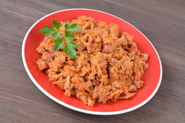 bigos z kiszonej kapusty