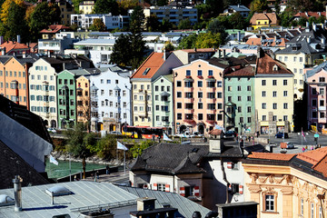 Stadtpanorama. Architektur. Sehenwürdigkeiten. Östereich. Salzburg. Altstadt.