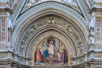 Fototapeta na wymiar Firenze, facciata Duomo