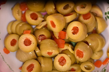 green olives ,sliced