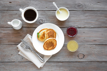 Obraz na płótnie Canvas Pancakes for breakfast