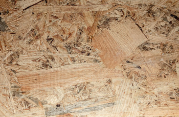 Oriented strand board background. OSB flakeboard wooden texture.