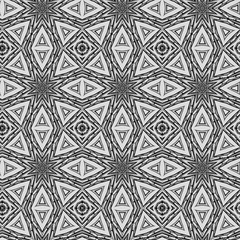Fototapeta premium Seamless color pattern from a variety of geometric shapes.