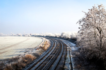 Schienen, Infrastruktur im Winter