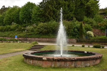 Artesian fountain  in Bruchweiler-Barenbach , Germany ,may, 2017