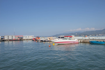 View Of Embankment Of Georgian Resort Town Of Batumi