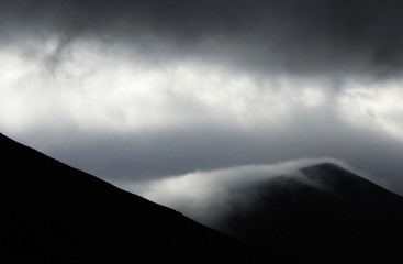 lake in Khibinys mountains 