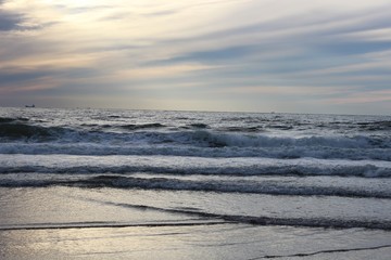 sunset over the sea