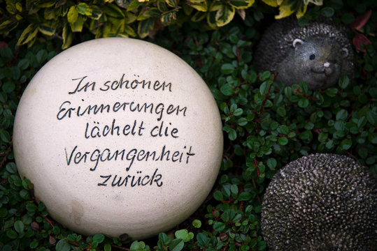 Kugel mit sch&ouml;nem Spruch