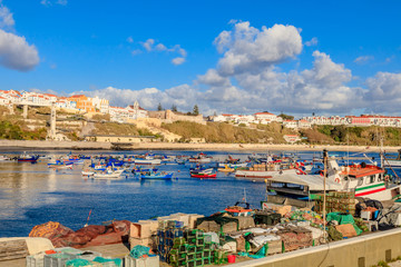 Naklejka na ściany i meble Vista da Cidade de Sines e da Praia Vasco da Gama, Alentejo, Portugal