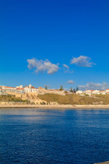 Vista da Cidade de Sines e da Praia Vasco da Gama, Alentejo, Portugal