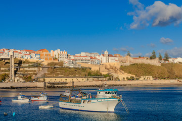 Fototapeta na wymiar Vista da Cidade de Sines e da Praia Vasco da Gama, Alentejo, Portugal