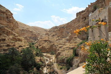Wadi Qelt, saint George Koziba near Jericho