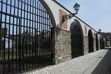 PASSAGE  with stone and wrought iron in Bistrita