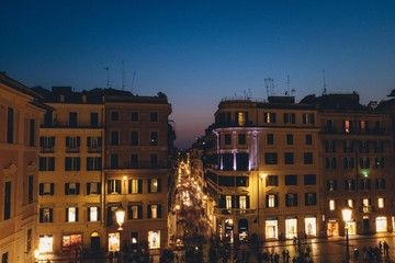 Fototapeta na wymiar night view of Rome Italy 