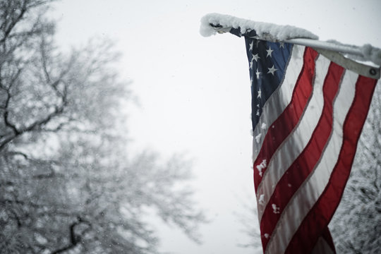 Frozen American Flag