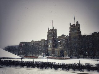 castle in winter