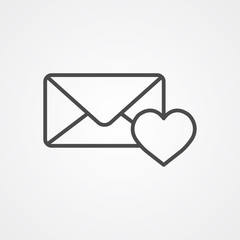 Mail vector icon sign symbol