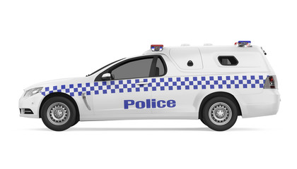Police Car Isolated © nerthuz