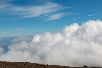 Fototapeta na wymiar Grand Clouds background closeup view