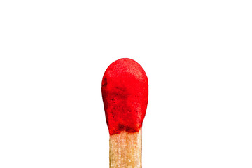 Red matchstick Isolated on White background