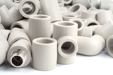 Various fittings for soldering and connecting polypropylene pipes